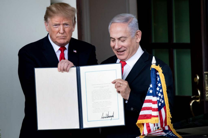Temui PM Israel, Trump Akui Kedaulatan Dataran Tinggi Golan