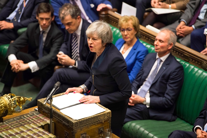 Perdana Menteri Inggris Theresa May tawarkan mundur demi keberhasilan Brexit. (Foto: AFP).