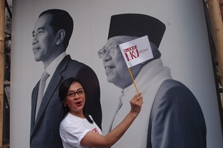 Elektabilitas Jokowi-Ma`ruf Melompati Prabowo-Sandi di Banten dan Jabar