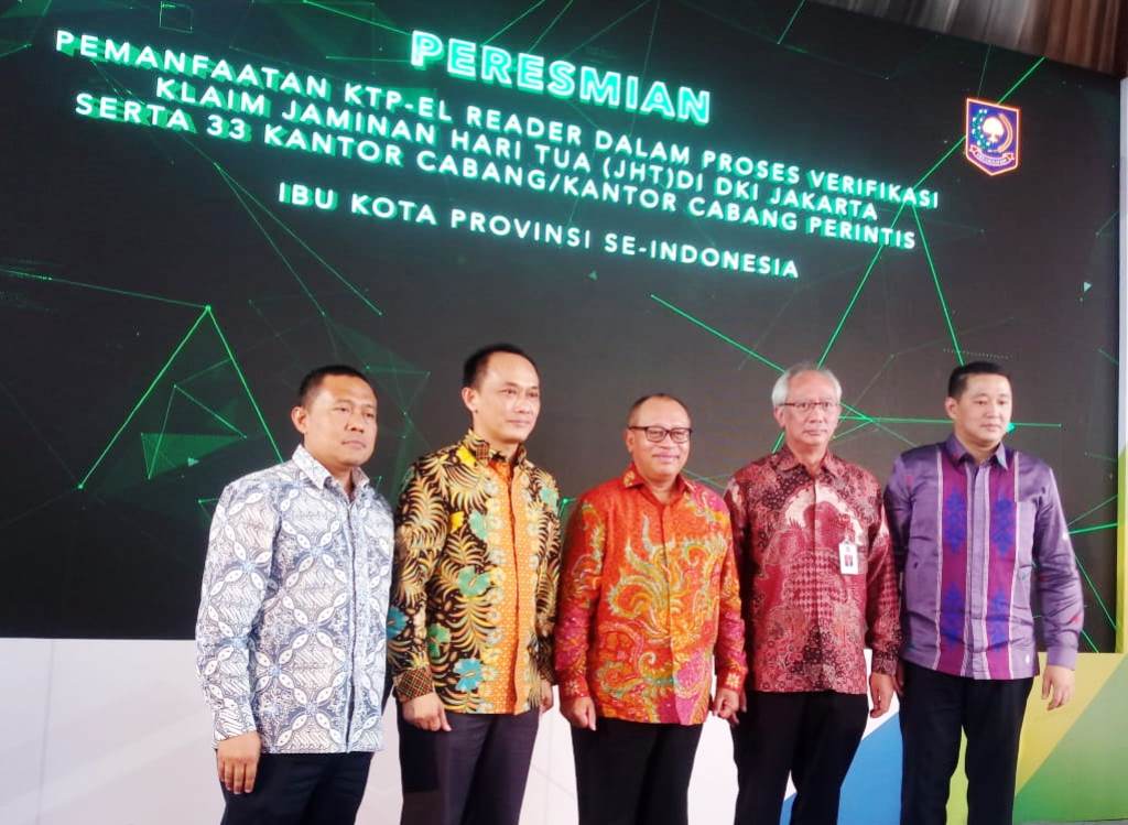 Badan Penyelenggara Jaminan Sosial Ketenagakerjaan (BPJS-TK) meluncurkan KTP-el Reader di Jakarta, Kamis, 28 Maret 2019 (Foto:Medcom.id/Nia Deviana)
