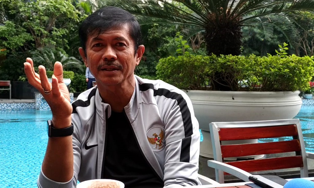 Pelatih Timnas Indonesia U-23 Indra Sjafri (Medcom/Rendy Renuki H)