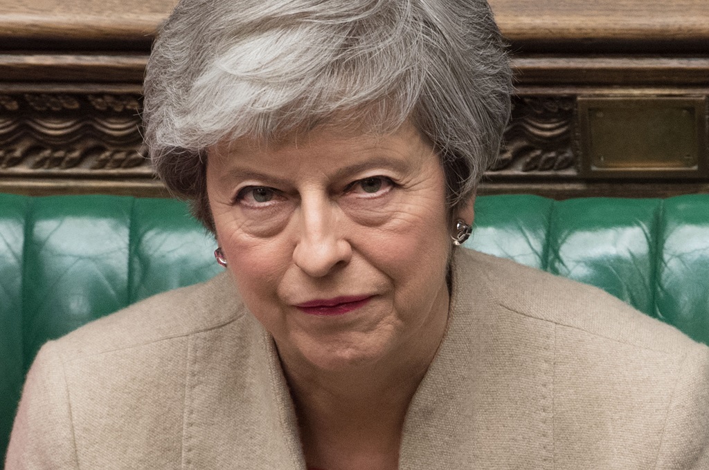 PM Inggris Theresa May di parlemen House of Commons di London, 29 Maret 2019. (Foto: AFP/MARK DUFFY)