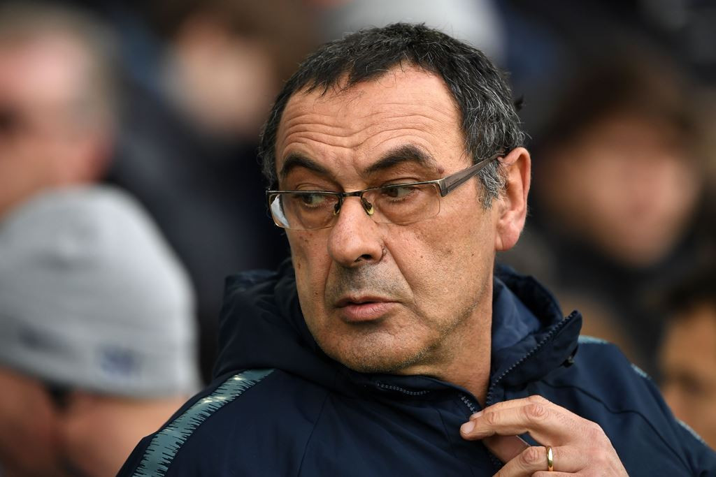 Pelatih Chelsea, Maurizio Sarri (AFP/Paul Ellis)