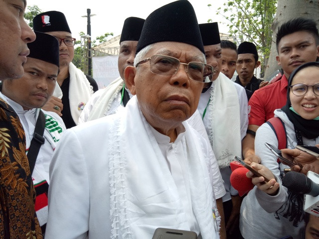 Ma'ruf Amin Targetkan Menang Minimal 60 Persen