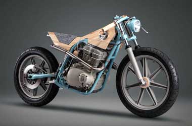 Yamaha XS500 Disulap jadi Furnitur Lampu Baca
