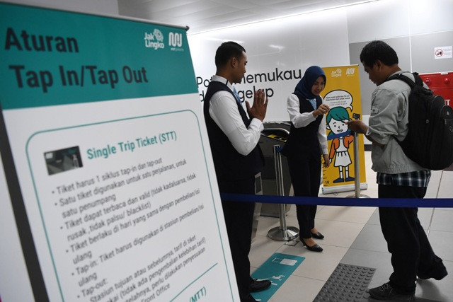 PT MRT Siapkan Tiga Kartu Pembayaran
