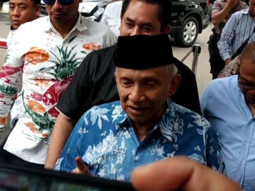 Politikus senior PAN Amien Rais akan bersaksi untuk Ratna Sarumpaet. (Foto: Medcom.id/Ilham Pratama)