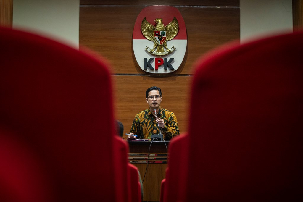Juru bicara KPK Febri Diansyah. (Foto: ANTARA/Aprillio Akbar)