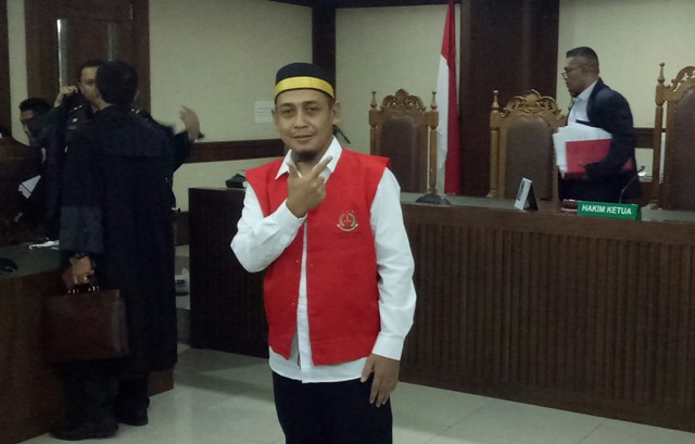 Pembohong Surat Suara Tercoblos Bagus Bawana Putra. Foto: Medcom.id/Arga Sumantri.