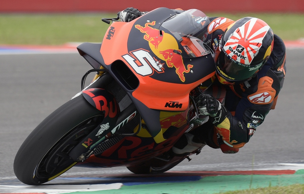  Pembalap Red Bull KTM Tech3, Johann Zarco. (JUAN MABROMATA / AFP)
