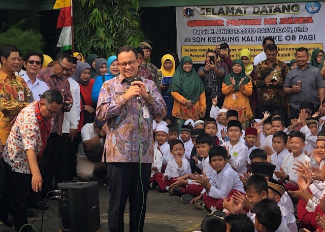 Pesan Anies untuk Siswa di Jakarta