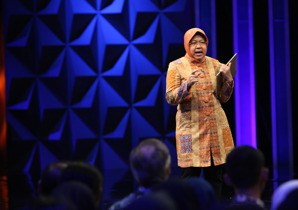Wali Kota Surabaya Tri Rismaharini. (Foto: MI/Permana)