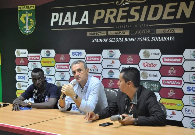 Milo Kecewa Arema Baru Penuhi Target 50 Persen