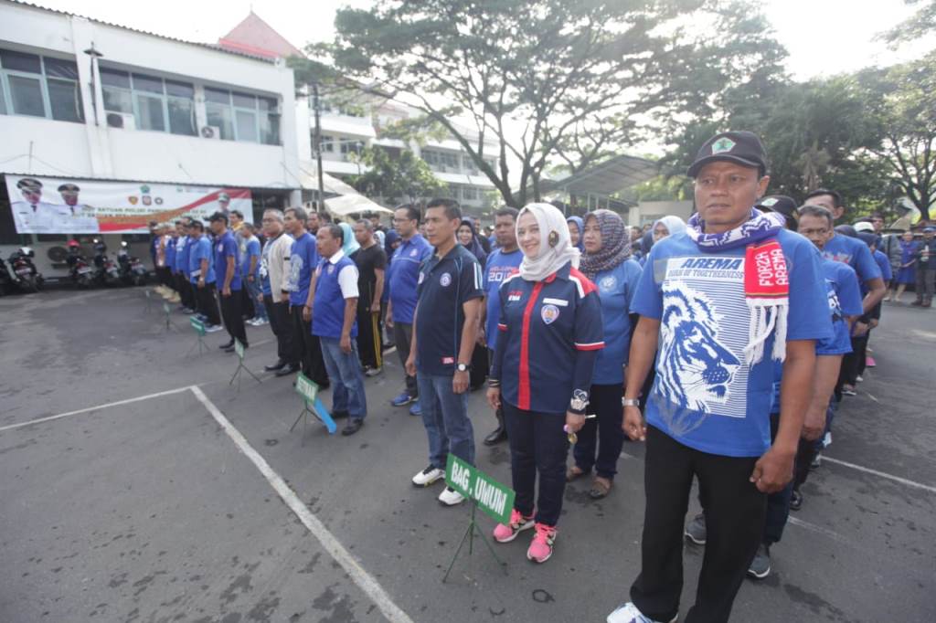 Apel Akbar Kesiapan Pengawasan Pemilihan Umum Tahun 2019 yang diselenggarakan Badan Pengawas Pemilu (Bawaslu) Kota Malang di Alun-Alun Kota Malang, Jawa Timur, hari ini, Jumat 12 April 2019. (Foto: Humas Pemkot Malang)