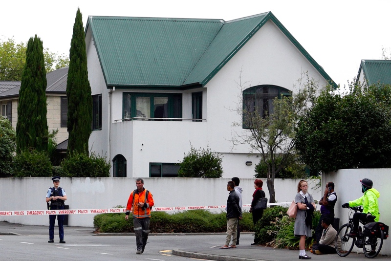 Salah satu masjid di Christchurch, Selandia Baru yang diserang oleh Brenton Tarrant pada 15 Maret lalu. (Foto: AFP).