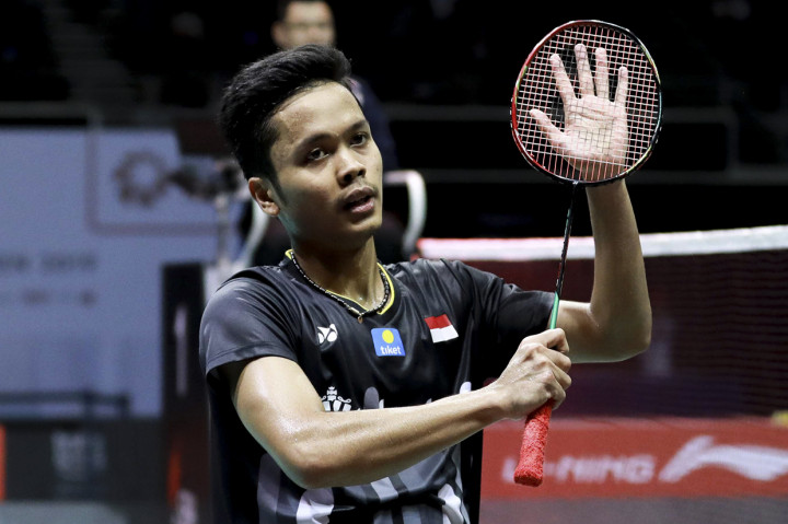 Anthony Ginting Dikalahkan Kento Momota di Final Singapore Open