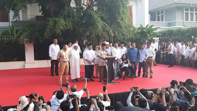 Prabowo Klaim Menang Pilpres