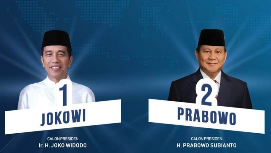 Peta Suara Pilpres di 33 Provinsi