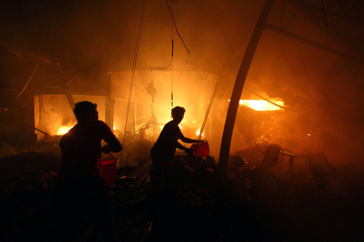 Pasar Lawang Malang Ludes Terbakar