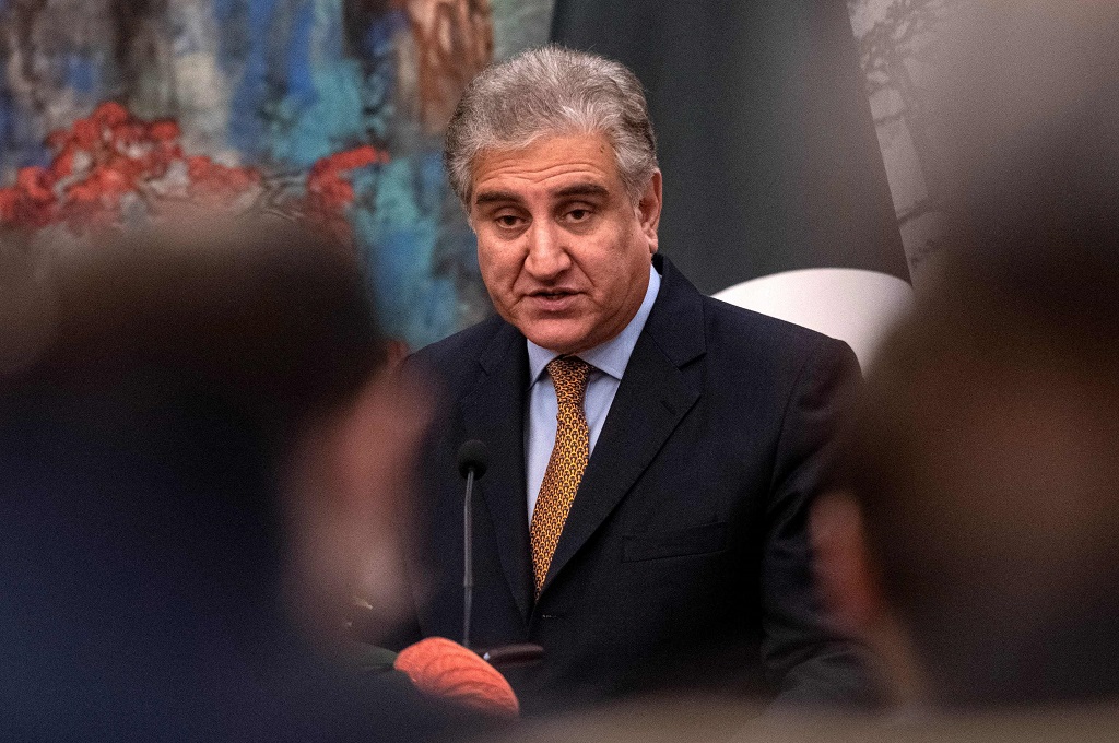 Menlu Pakistan Shah Mehmood Qureshi. (Foto: AFP/FRED DUFOUR)