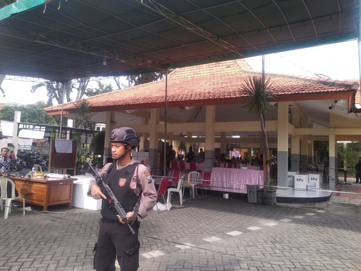 Polresta Sidoarjo Kawal Rekapitulasi di Tingkat Kecamatan