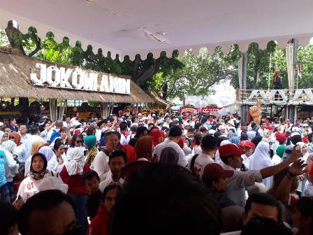 Relawan Jokowi Gelar Syukuran Kemenangan