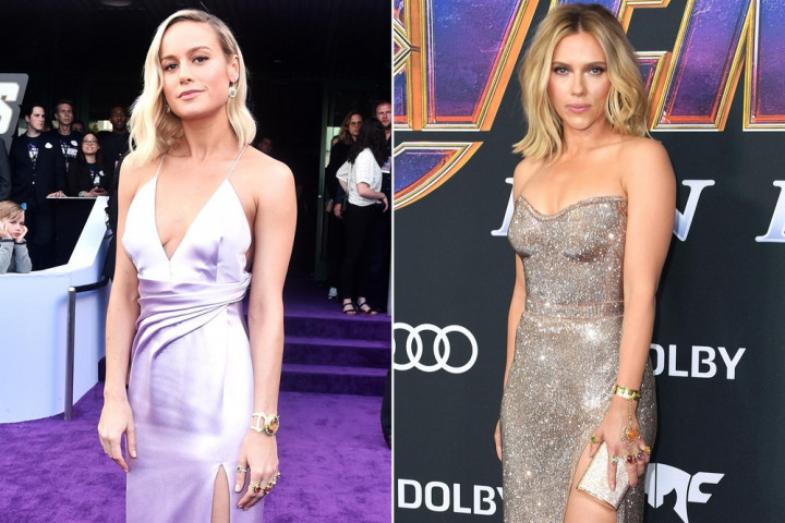 Premier Avengers Endgame, Brie Larson & Scarlett Johansson Kompak Pakai Cincin Batu Thanos