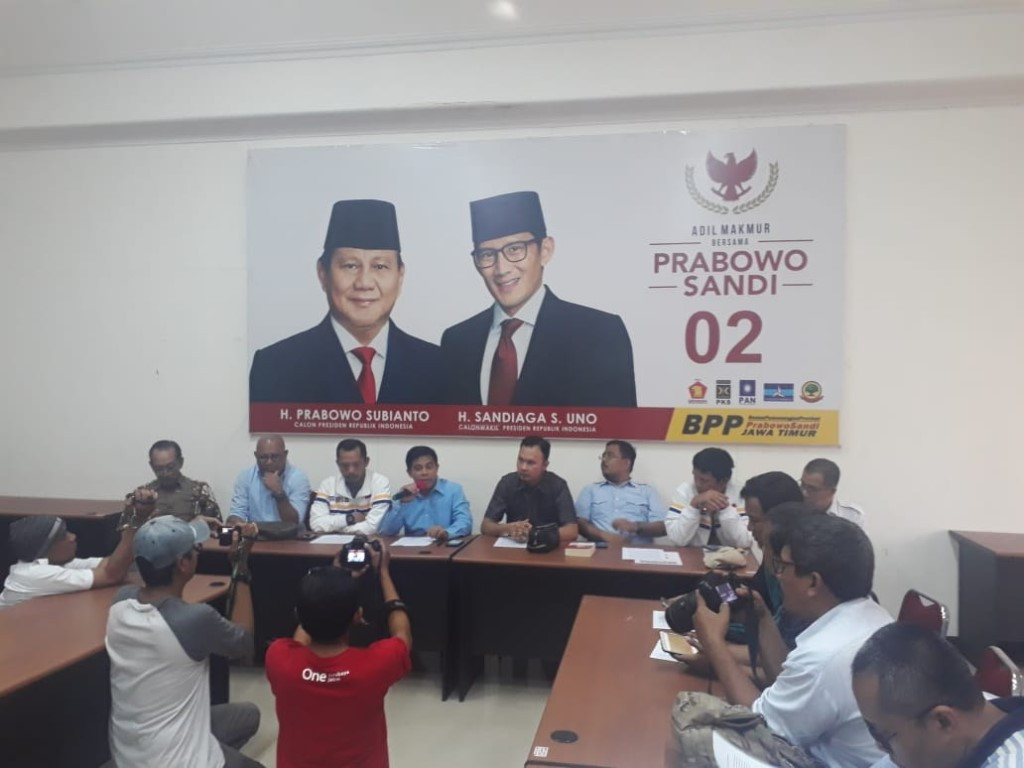 Prabowo-Sandi Lempar Handuk di Jatim