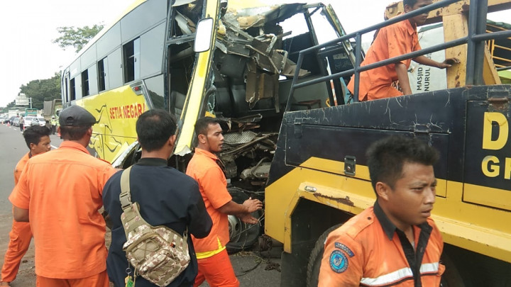 Korban Tewas Kecelakaan di Tol Palikanci Pemotong Rumput