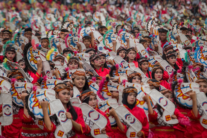 Solo Menari Jaranan Diikuti 5 Ribu Penari