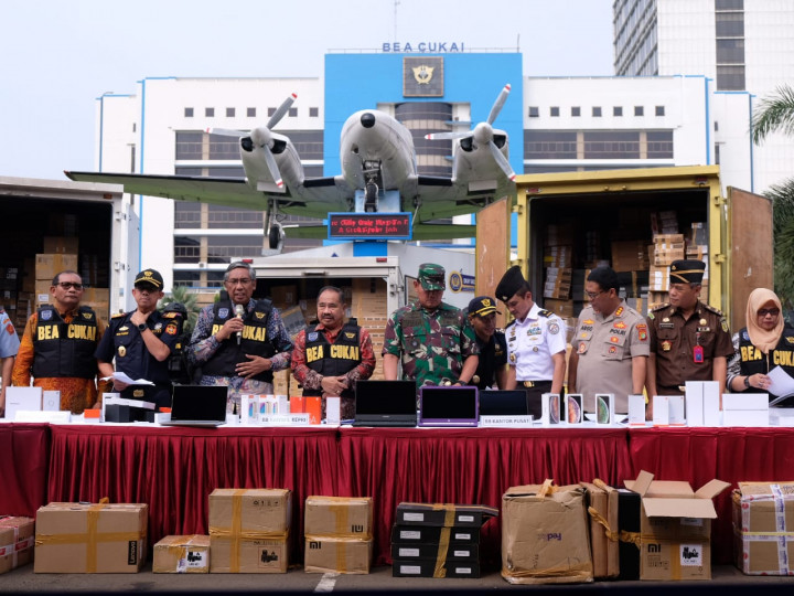 DJBC Gagalkan Penyelundupan Elektronik Ilegal Senilai Rp61,86 Miliar
