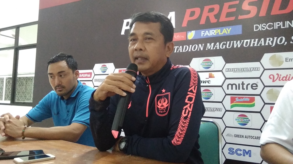 Pelatih PSIS Jafri Sastra (Foto: medcom.id/Ahmad Mustaqim)