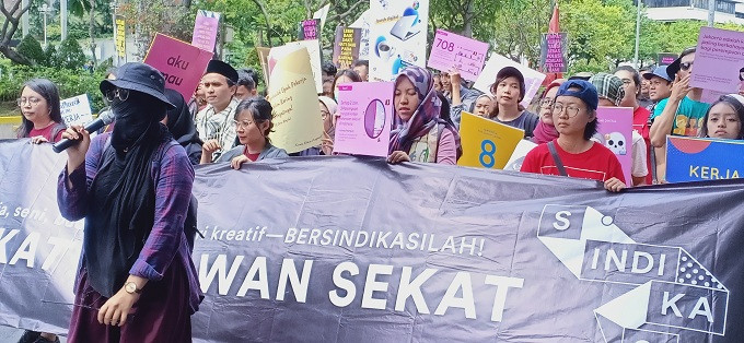 Serikat Pekerja Media dan Industri Kreatif Menuntut Kerja Layak
