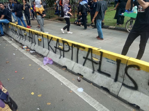 Vandalisme di Tengah Peringatan <i>May Day</i>
