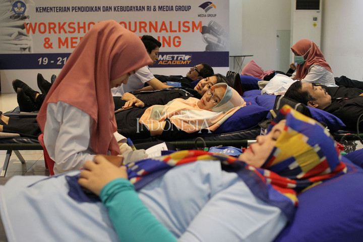 Puluhan Karyawan Media Group Ikut Donor Darah