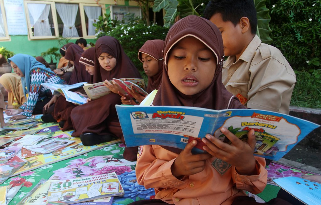 Tantangan dunia pendidikan ke depan ialah mewujudkan pendidikan yang merata dan berkualitas (Foto:Antara/Muhammad Arif Pribadi)