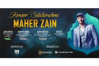 Maher Zain Gelar Konser Silaturahmi di 4 Kota Indonesia