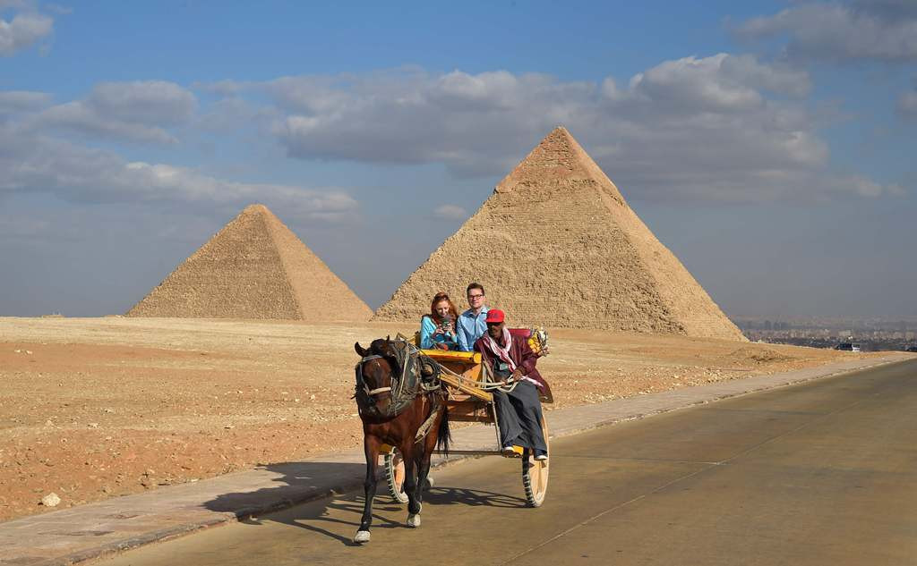 Piramida Giza di Mesir. (Foto: AFP)