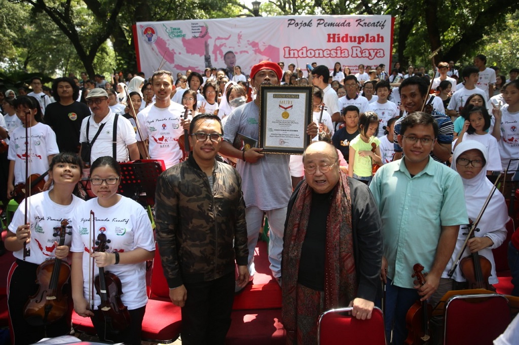 Suasana usai digelarnya Konser Indonesia Raya di Taman Suropati, Jakarta Pusat, Minggu 5 Mei (Ist)