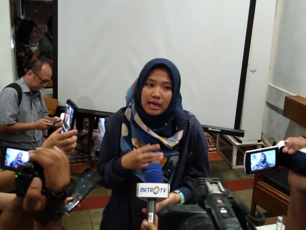 Peneliti Aliansi Nasional Reformasi KUHP Meidina Rahmawati - Medcom.id/Ilham Wibowo. 