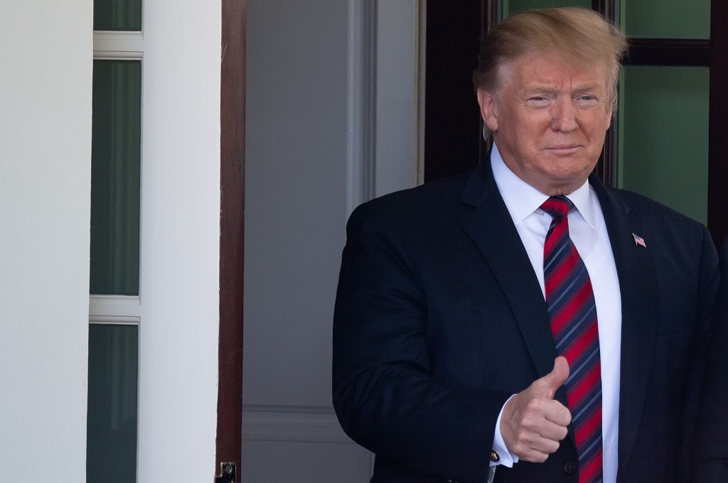 Presiden AS Donald Trump di Washington, 3 Mei 2019. (Foto: AFP/SAUL LOEB)