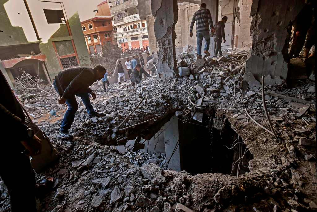 Kerusakan akibat serangan Israel di Jalur Gaza. (Foto: AFP)