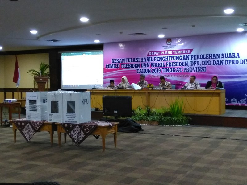 Rapat Pleno Rekapitulasi se DIY di JEC, Bantul DIY