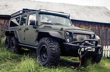 Jeep Wrangler Tomahawk Pinjam Tampang AMG 6×6