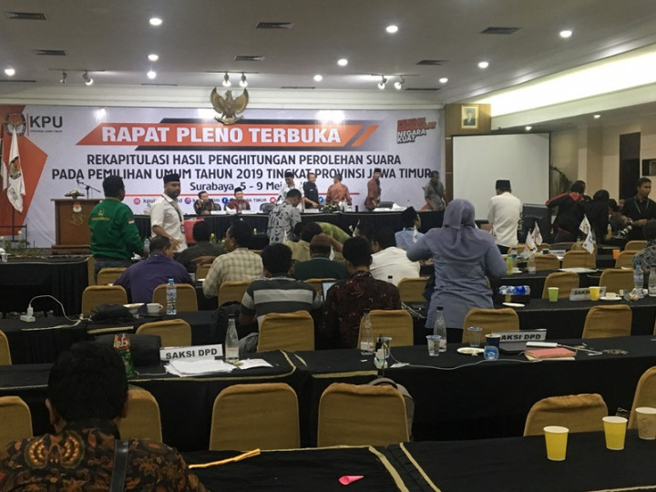 KPU Perpanjang Rekap Tingkat Provinsi Jatim Satu Hari