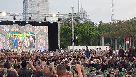 Jokowi Hadiri Buka Puasa Bersama TNI-Polri