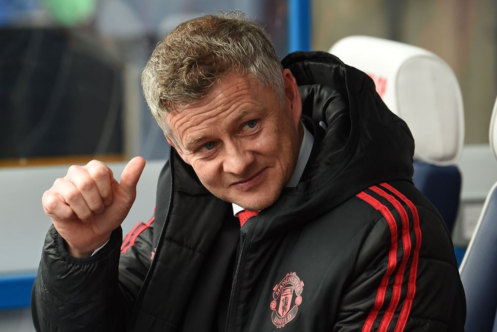 Pelatih Manchester United, Ole Gunnar Solskjaer (AFP/Paul Ellis)