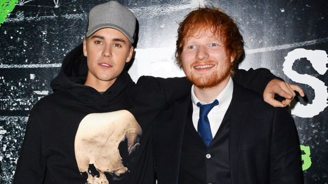 Duet Ed Sheeran dan Justin Bieber Terpopuler di Inggris
