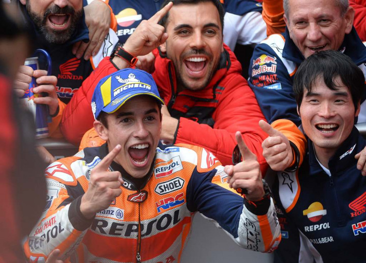 Marquez Bantu Honda Raih Kemenangan ke-300