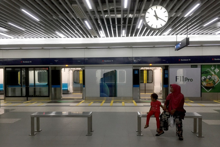 MRT Tutup Pintu Barat Stasiun Bundaran HI